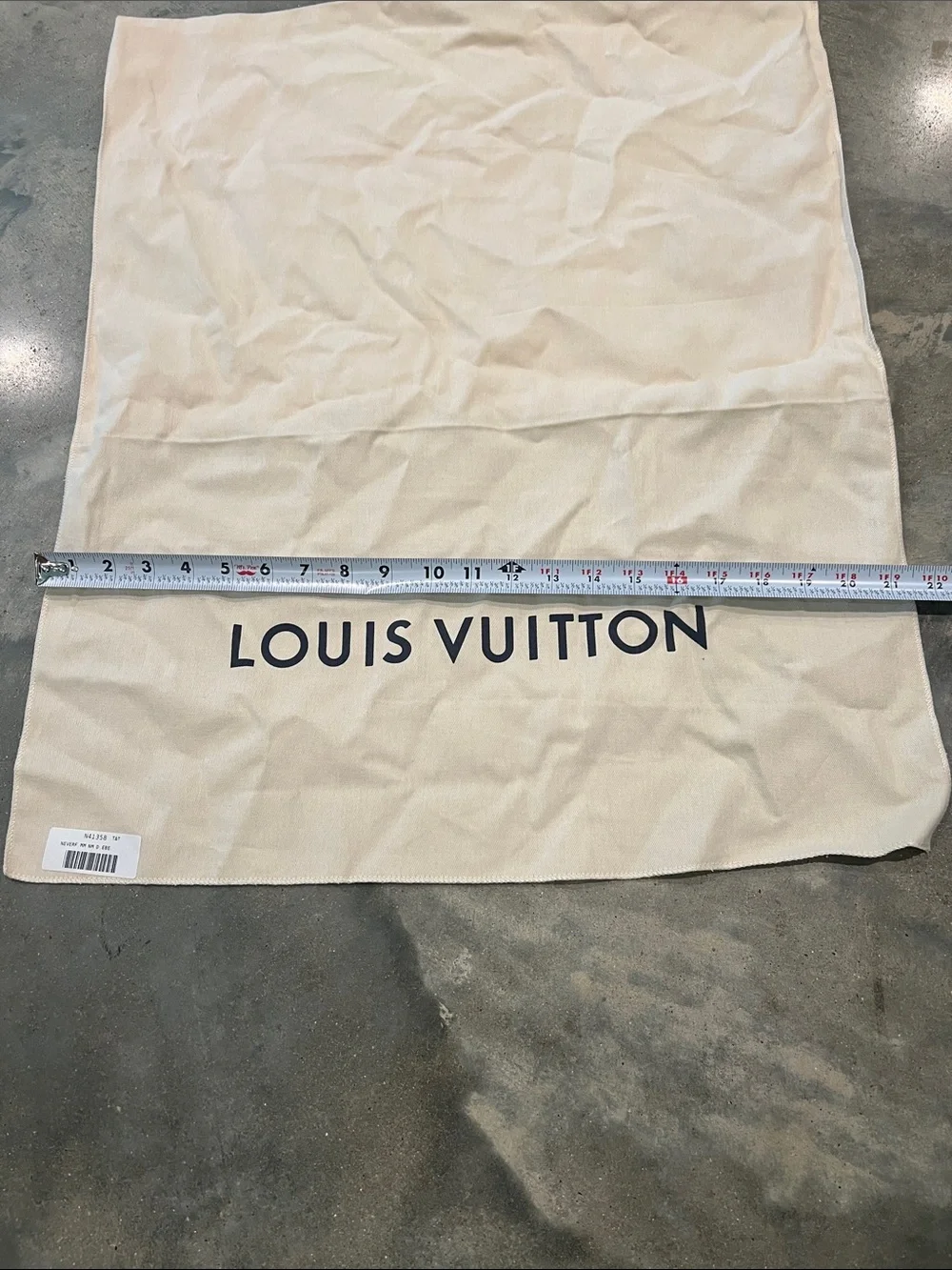 Louis Vuitton cream Dust Bag